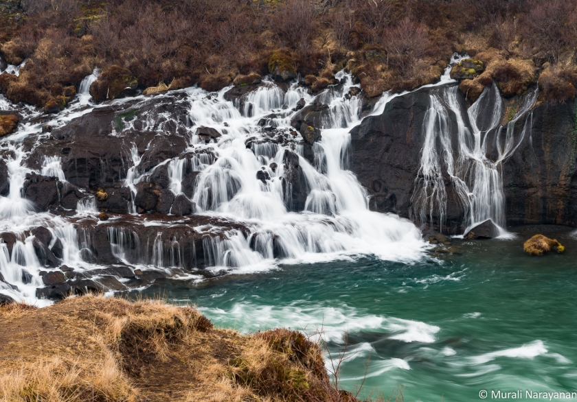 Hraunfossar Waterfall